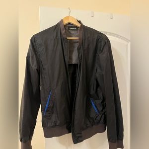 Black & grey Claiborne bomber jacket